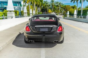 black rolls royce wraith back view