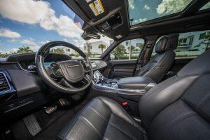 grey metallic range rover sport driver seat
