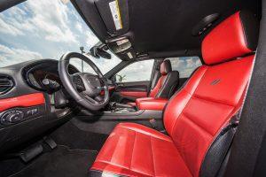 white dodge durango hemi red interior driver seat