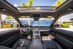 grey metallic range rover sport front interior