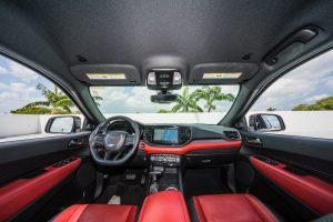 dodge durango hemi front red interior