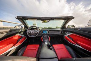 black chevy camaro ss front red interior