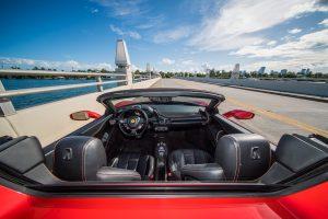 red ferrari 458 italia back view
