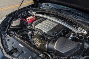 black chevy camaro ss engine