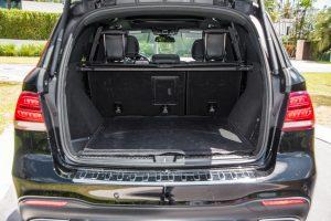 black mercedes benz gle trunk