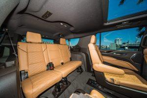 cadillac escalade brown leather back seats
