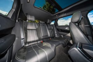 Range Rover Velar Black interior back seat