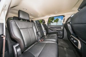picture of back seat of Ford Expedition Rental